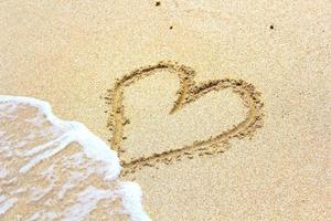 cuore nella sabbia