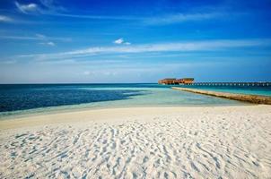 ville sulla spiaggia maldive foto