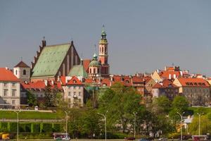 Varsavia, Polonia. centro storico - famoso castello reale. patrimonio mondiale dell'unesco. foto