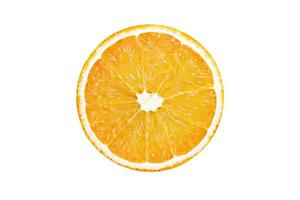 frutta fresca arancione isolata su sfondo bianco con tracciato di ritaglio. foto