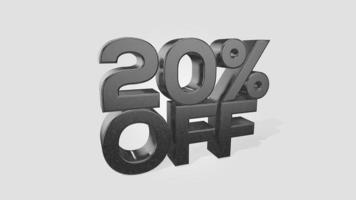 20 off 3d illustration use for landing page, template, ui, web, poster, banner, flyer, background, gift card, coupon, label, wallpaper, sale promotion, advertising, marketing foto