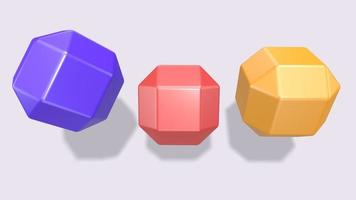 3d rendono cubi colorati su sfondo bianco foto