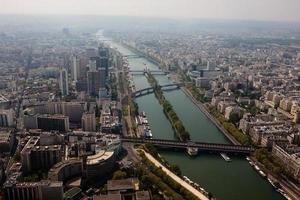 vista aerea di Parigi foto
