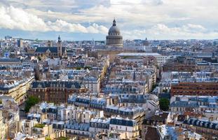 panorama di parigi, con vista sul pantheon