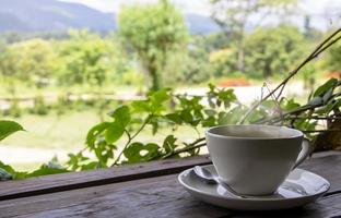 tazza di caffè bianca foto