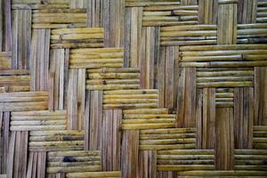 lo sfondo del modello di intreccio di bambù locale di tradizione vintage tailandese. foto