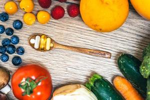 integratori alimentari per uno stile di vita sano foto