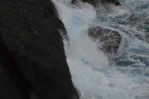 il mar mediterraneo in tempesta foto