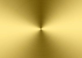 sfondo di metallo spazzolato placcato oro con riflessi di forma circolare foto