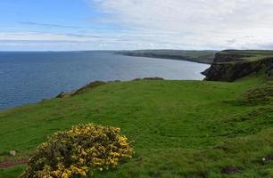 splendide viste costiere a St Bees lungo le scogliere foto