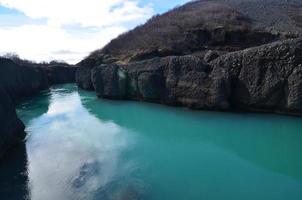 foto mozzafiato di quanto è grande questo fiume in Islanda