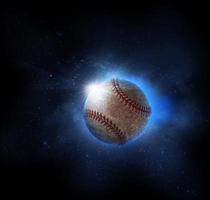 palla da baseball. concetto di gioco della palla da baseball foto
