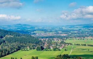 vista panoramica in baviera, germania foto