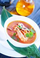 zuppa asiatica fresca foto