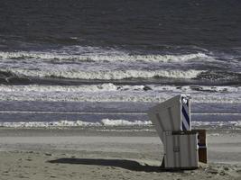 isola di wangerooge nel mare del nord foto