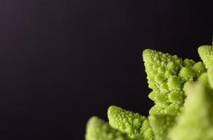 broccoli romaneschi. cavolo cappuccio fresco. macro, foto ravvicinata. foto di alta qualità