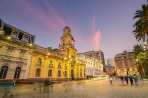 plaza de las armas piazza a santiago cile foto