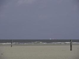 spiekeroog nel mare del nord foto