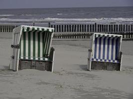 isola di wangerooge nel mare del nord foto