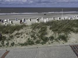 isola di wangerooge nel mare del nord foto