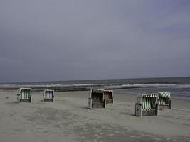 isola di wangerooge nel mare del nord foto