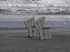 isola di wangerooge nel mare del nord foto