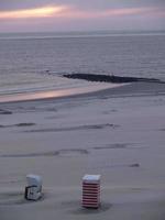 isola di borkum in germania foto