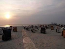 isola di borkum in germania foto