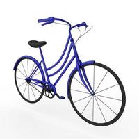 bicicletta isolata su sfondo bianco foto