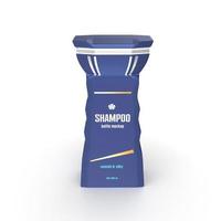 scatola del prodotto shampoo isolata su sfondo bianco foto