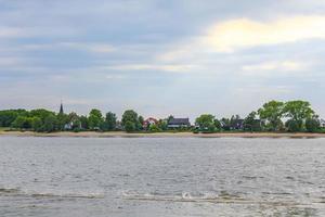 Wadden mare tidelands costa spiaggia acqua paesaggio albanella sabbia germania. foto