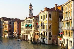 punti di vista canal grande dal ponte di rialto a venezia, italia foto
