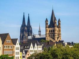 hdr altstadt centro storico a koeln foto