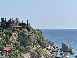 ausblick auf die hafenbucht von antalya foto