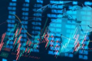 numeri di trading del mercato azionario investimento in denaro le azioni aumentano i profitti e i profitti finanziari foto