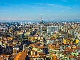 hdr milano vista aerea foto