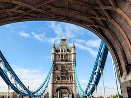 hdr tower bridge, londra foto