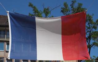 bandiera francese della francia foto