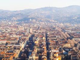 hdr vista aerea di torino foto