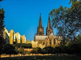 hdr cattedrale di san pietro a koeln foto