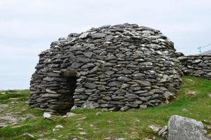 capanne dell'alveare di clochan in irlanda foto