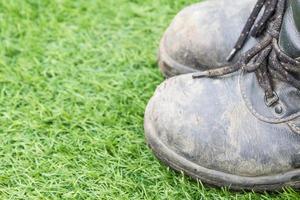 scarpa uomo in pelle di sicurezza foto