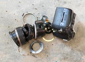 obiettivo della fotocamera rotto foto