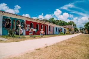 arraial d'ajuda - bahia - brasile - circa gennaio 2021 - centro storico del comune di arraial d'ajuda, nel sud di bahia. foto