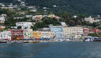 vista generale dell'isola di capri a napoli, italia foto