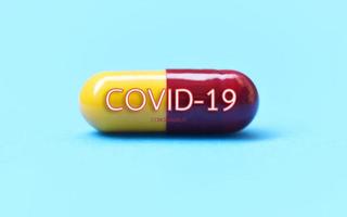 covid-19 farmaco di capsula antivirale coronavirus per il trattamento e la prevenzione corona virus ncov 2019 infezione pandemia infettiva diffusione in tutto il mondo - medicina farmaco covid-19 foto