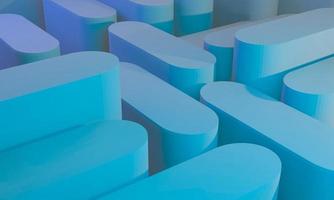 Le pillole renderizzate 3d modellano il blu elettrico ricco foto