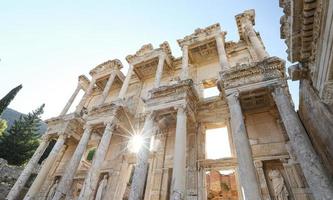 biblioteca di celso a efeso, città di izmir, turchia foto