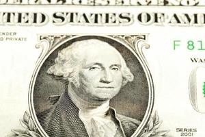 carta dollaro statunitense. foto
