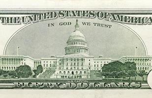 dollari americani, primo piano foto